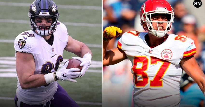 Travis Kelce vs. Mark Andrews : Quel TE de premier plan devez-vous sélectionner en premier dans le fantasy football ?