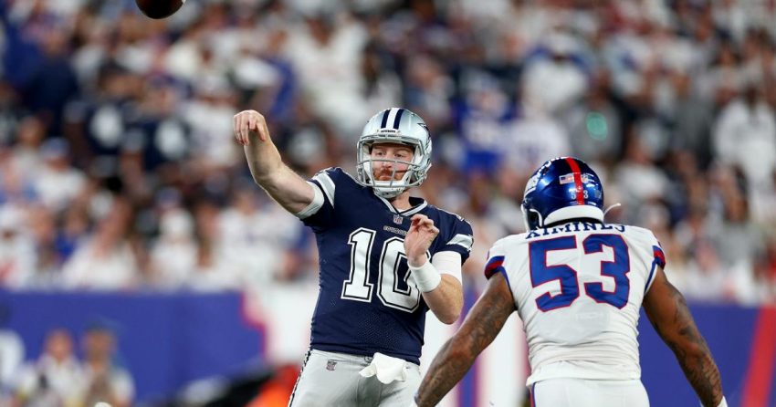 4 faits historiques sur Cooper Rush après la victoire des Cowboys sur les Giants dans 'Monday Night Football'