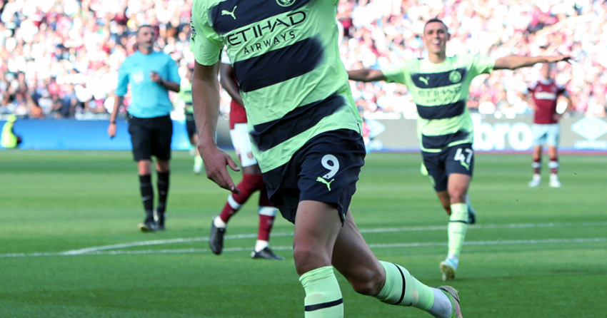 Erling Haaland bat un autre record de Premier League avec un but contre Aston Villa