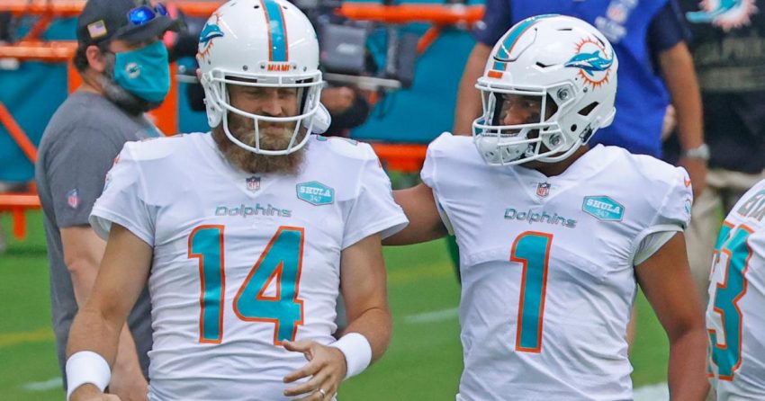 La relation Ryan Fitzpatrick-Tua Tagovailoa : Revisiter la controverse du changement de QB des Dolphins en 2020