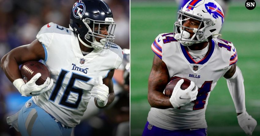 Lundi soir de football DraftKings Picks : Conseils d'alignement NFL DFS pour les tournois de la semaine 2 Titans-Bills Showdown