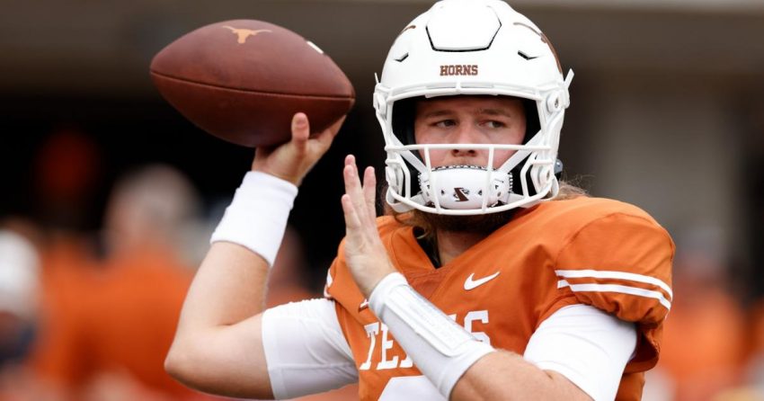 Mise à jour de la blessure de Quinn Ewers : le quarterback texan quitte le match contre l'Alabama avec une blessure à l'épaule