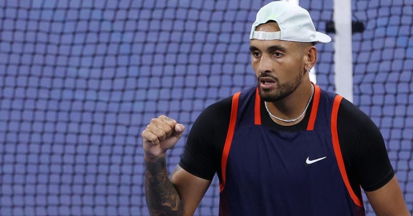 Nick Kyrgios prépare le choc avec Daniil Medvedev après une victoire facile au troisième tour