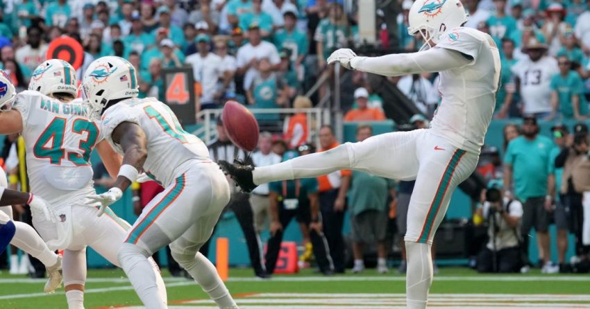 Pourquoi le 'butt punt' de Thomas Morstead pourrait passer de faire rire les joueurs de fantasy à les faire pleurer avec un rescore récent