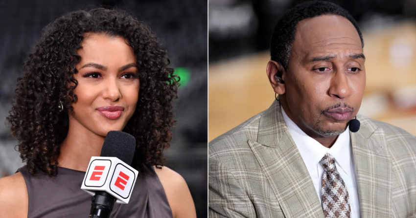 Stephen A. Smith d'ESPN et Malika Andrews partagent un échange tendu sur 'First Take' à propos des commentaires d'Ime Udoka
