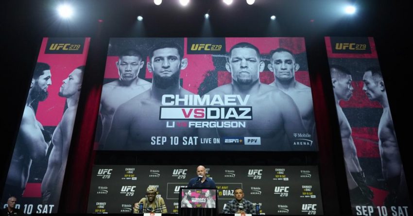 UFC 279 : Khamzat Chimaev vs. Nate Diaz résultats de la pesée
