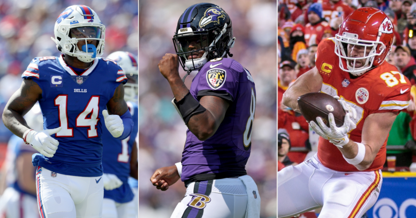 Les meilleurs paris accessoires de la NFL pour chaque match de la semaine 5 : Aaron Jones donne des coups de poing aux Giants, Stefon Diggs va loin, Lamar Jackson et Travis Kelce produisent des TD en prime-time
