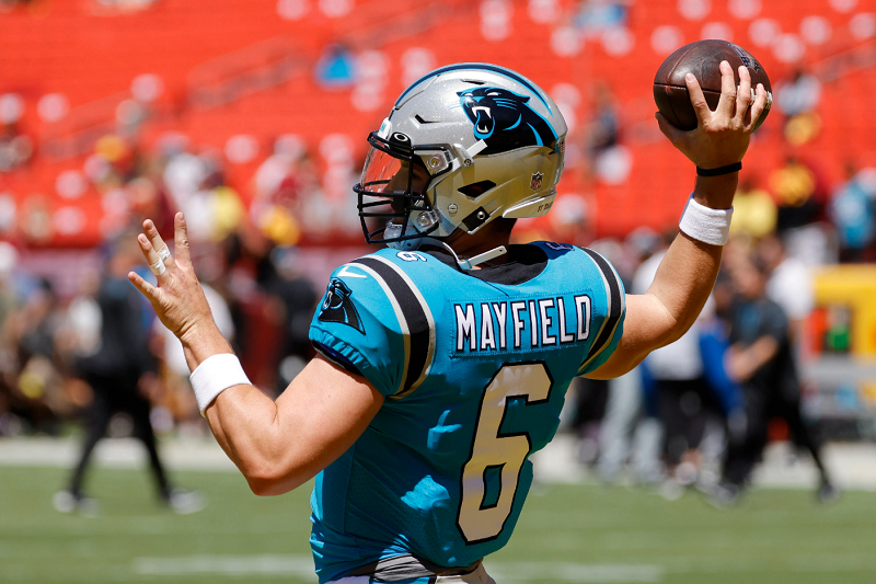 Panthers : entorse de la cheville pour Baker Mayfield