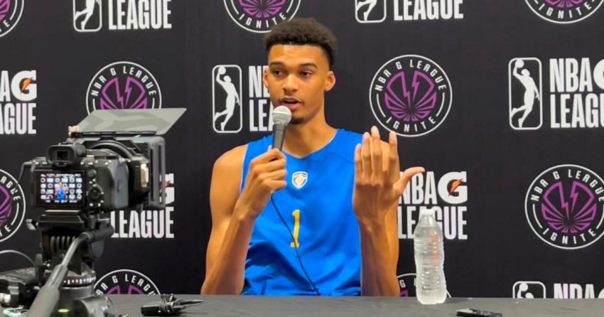 Victor Wembanyama avant son affrontement avec Scoot Henderson lors de la draft NBA 2023 : 'Si je n'étais jamais né, je pense qu'il mériterait la première place'