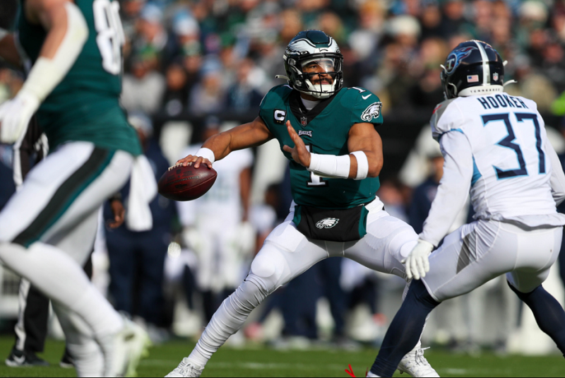 Eagles – Titans (35-10) : Jalen Hurts étincellant, A.J. Brown intenable