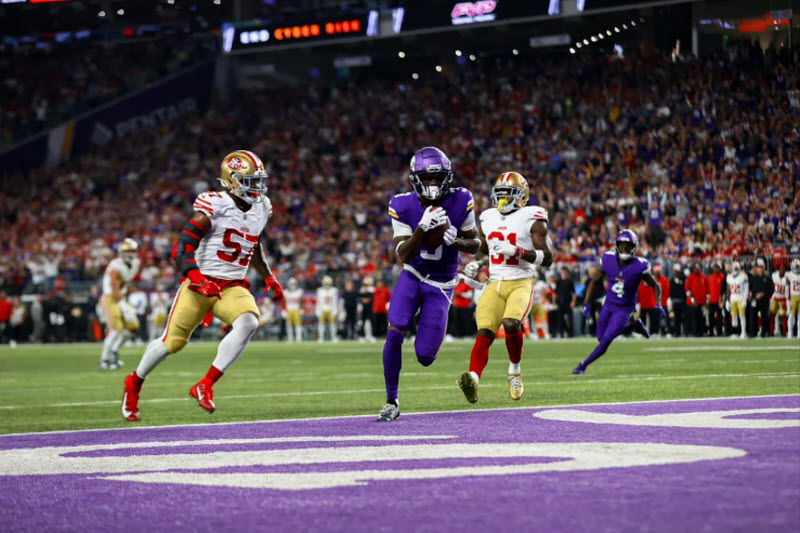 Jordan Addison Punishes 49ers as Vikings Win 22-17