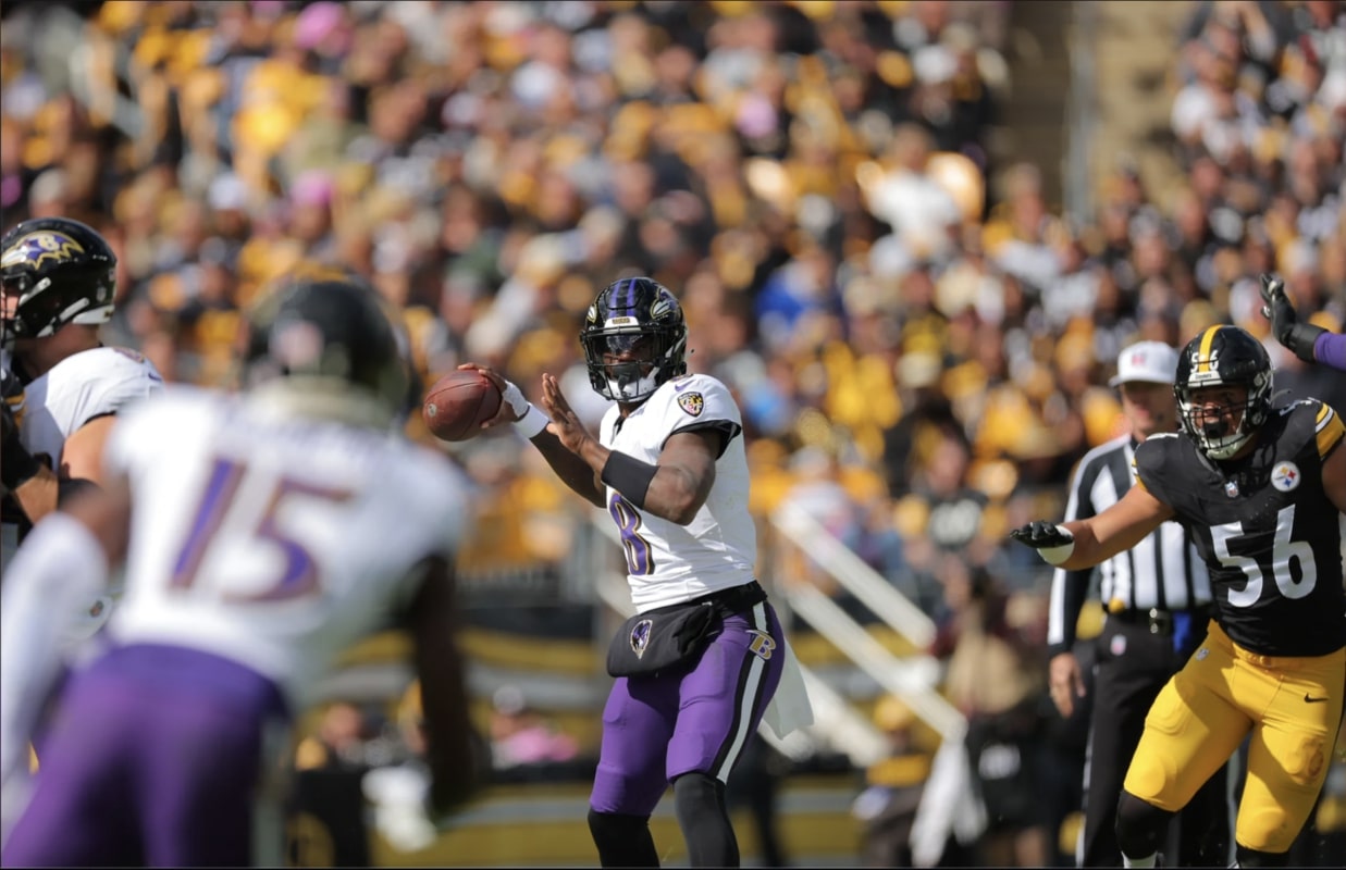 Pittsburgh Steelers Defeat Baltimore Ravens 1710, Lamar Jackson