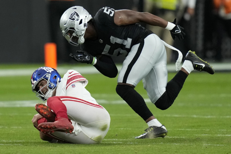 Giants Subissent une DÃ©faite Record de 30-6 Contre les Raiders Ã  Vegas
