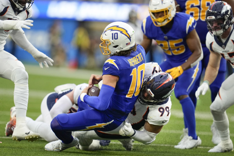 DenverJustin Herbert's Touchdown Passes Lead Los Angeles Chargers to 24-7 Victory Over Denver Broncos