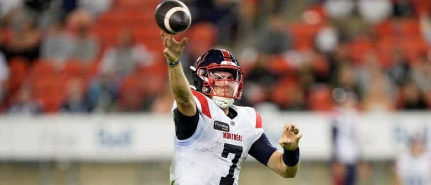 Cotes de la Semaine 8 de la CFL, Aperçu des Paris : Fajardo des Alouettes Placé sur la Liste des Blessés pour Six Matchs