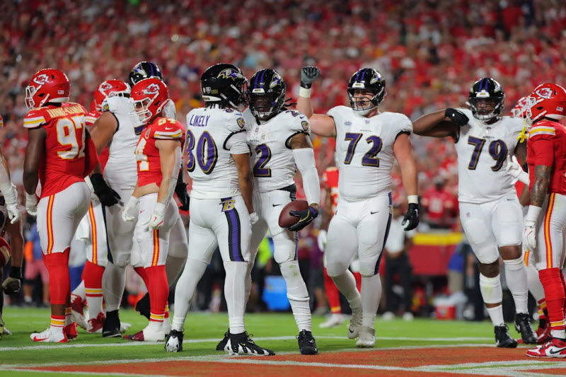 The Baltimore Ravens Show Discontent Towards Kansas City Due to Arbitrage and Adversaries