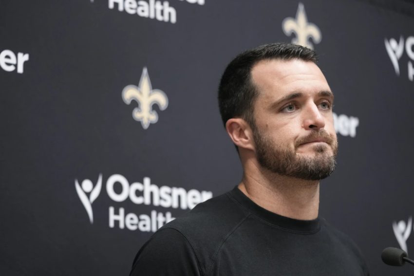 Derek Carr of the Saints to be Absent for Several Weeks