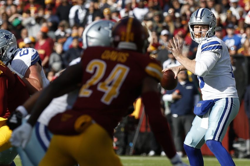 "Cooper Rush Leads Dallas Cowboys to a 34-26 Victory Over Commanders in a Thrilling Match"