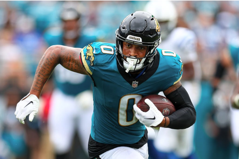 Gabriel Davis of the Jaguars Injured, Ending a Disappointing Season
