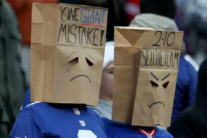 Giants Fans are Also at Their Wits' End