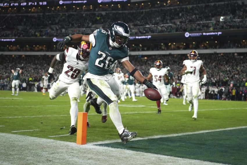 "Playoffs 2025: Saquon Barkley of Philadelphia Eagles Pursues History"